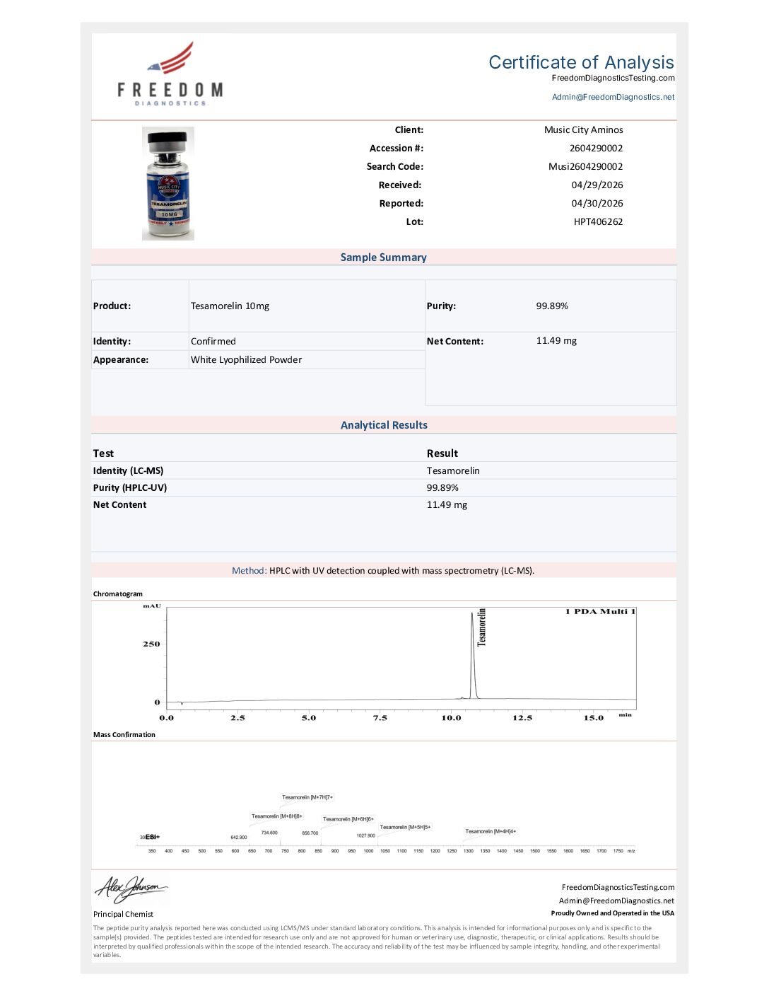 Tesamorelin 10mg